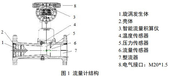 高壓旋進(jìn)旋渦流量計結(jié)構(gòu)圖