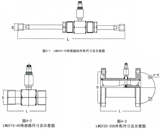 丙醇流量計外形尺寸圖