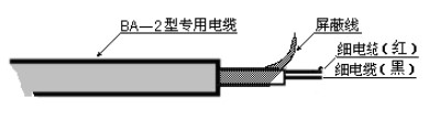 投入式超聲波液位計(jì)電纜線說明圖